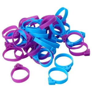 40 Pcs Pastry Bag Ties, Reusable Silicone Icing Piping Bag Ties, Icing Bag Cl... - Picture 1 of 6