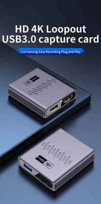 USB3.0/4K HD to Mobile Phone Laptop HDMI-Compatible Video Capture Card - Image 1 of 4