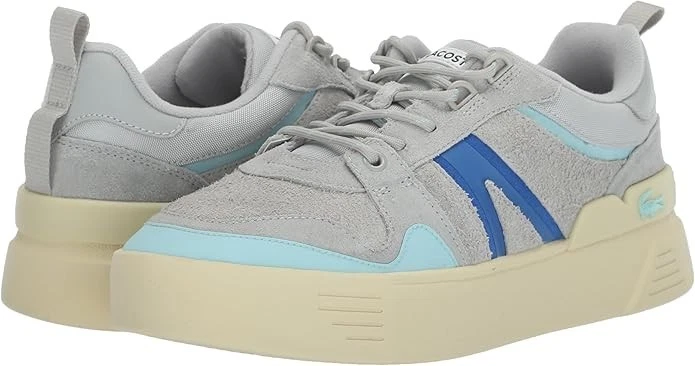Zapatillas para mujer Lacoste L002 EVO, 6,5 M EE. UU. gris claro/azul Foto 1 de 4