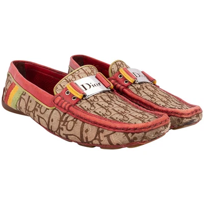 Dior Monogram Leather Rasta Loafers - Bild 1 von 4