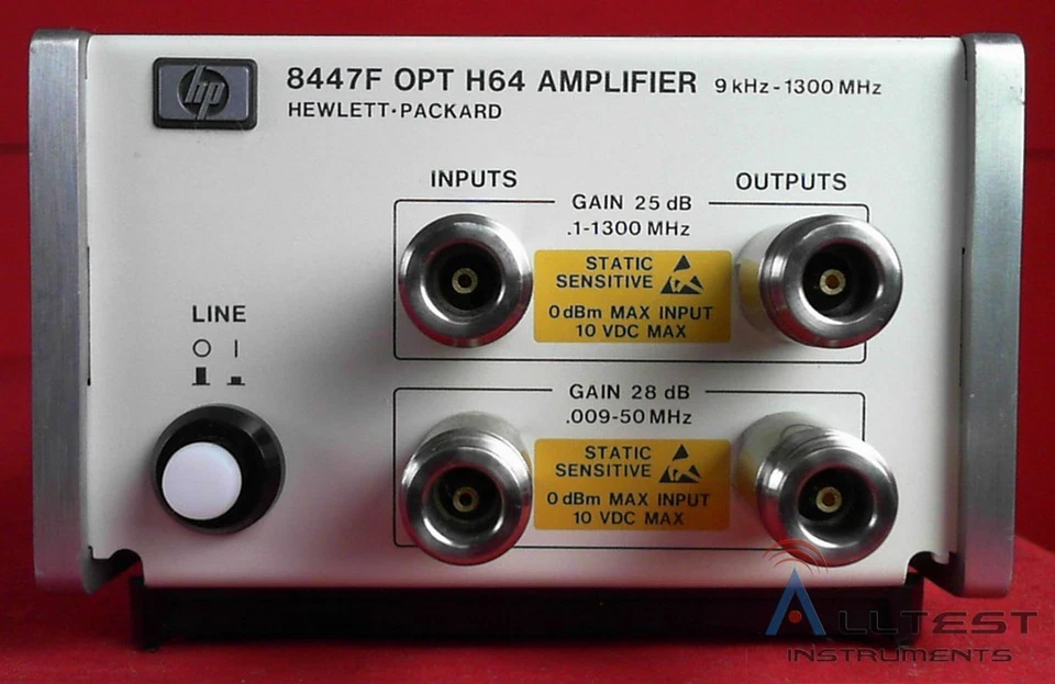 HP - Agilent - Keysight 8447F -H64 AMPLIFICADOR, 1-1300 MHz (4296) Foto 1 de 1