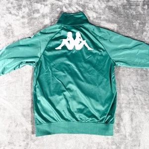 Kappa Green Trainingsjacke Medium Retro Full Zip Logo Tape Streetwear Y2K - Bild 1 von 10