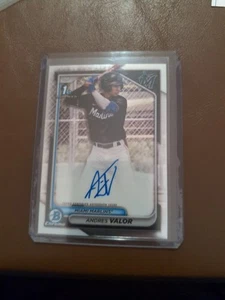 2024 Bowman Chrome Prospect Autographs Andres Valor #CPA-AV - Picture 1 of 2