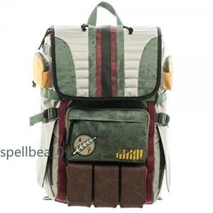 Star Wars Boba Fett Backpack Shoulder Bag 19*13*8 Inch Schoolbag High Capacity - Picture 1 of 11