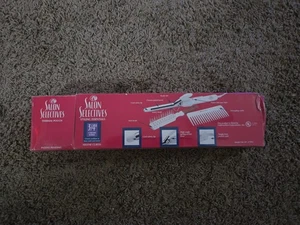 90's Salon Selectives Helene Curtis Curling Iron 3/4" Chrome w/ Brush - NIB - Picture 1 of 2