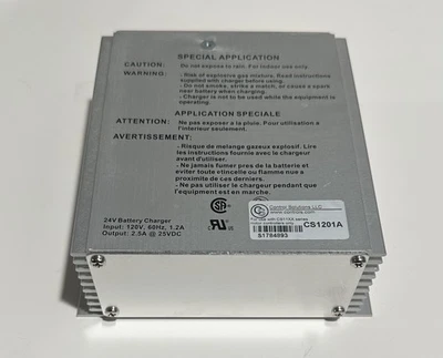 CS1201A 24V Control Solutions Lead-Acid  Battery Charger 120V, 60Hz, 1.2A - Image 1 of 2