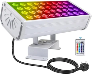 Luce LED Lavatrice da Parete 144W con Controllo RF, 14400LM RGBW Pavimento LED Cambia Colore - Foto 1 di 12