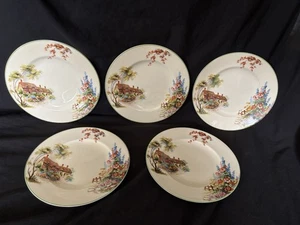 Vintage Wood & Sons Ann Hathaways cottage Side Plates x 5 - Picture 1 of 3