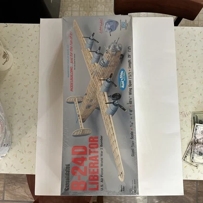 Guillow's Balsa Wood 48" USAF B-24D Liberator Flying Model Airplane Kit 2003 - Image 1 of 4