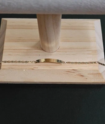 10k gold tri color kid bracelet 5.5 inch - Image 1 of 4