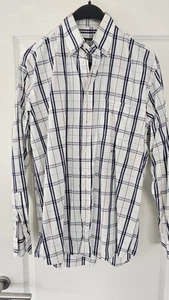 Paul Shark Hemd 100% Baumwolle, Gr: 41/16, Weiss- Kariert - Bild 1 von 7