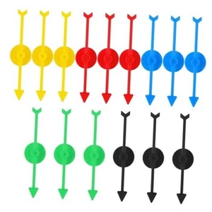 15 PCS Arrow Game Spinners, 3.94in 5 Colors Plastic Spinners for Board Game - Picture 1 of 8