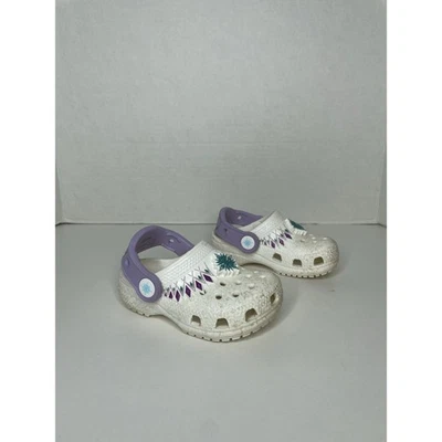 CROCS Frozen Blanco Púrpura Niño Pequeño Talla 6  Foto 1 de 4
