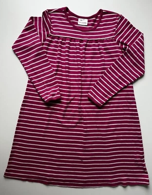 Hanna Andersson Pink and White Stripe Girls Dress Long Sleeve Sz 10 140 cm - Image 1 of 4