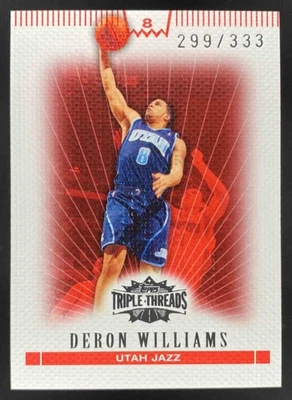 Deron Williams 2007-08 Topps Triple Threads /333 #8 Jazz - Image 1 of 4