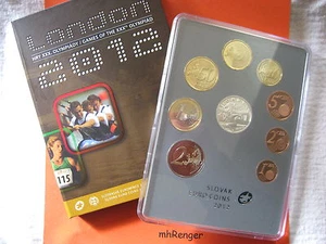 SLOWAKEI 2012 KMS MÜNZEN SATZ COIN SET PP PROOF - OLYMPISCHE SOMMERSPIELE LONDON - Bild 1 von 3