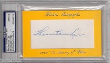 Thornton Lee 2010 Historical Autographs In Memory of Auto #1/1 PSA/DNA Mint 9