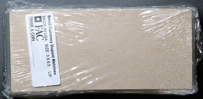 (100) SMALL SIZE CURRENCY SLEEVES WITH LIP DUPONT MYLAR MELINEX HOLDERS - Image 1 of 3