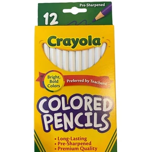 Neu Crayola Buntstifte 12 Stück weiß - Bild 1 von 7