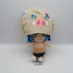 Demon Slayer Kimetsu no Yaiba C1508 Inosuke Hashibira Bandai Plush 6" Doll Chibi - Picture 1 of 8