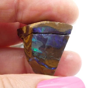 Opal Australian Opal Boulder Solid Rough Parcel Average Size 16x14mm 4pc 11533 - Picture 1 of 24