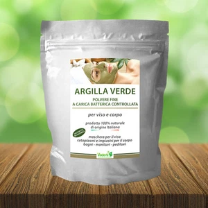ARGILLA VERDE VENTILATA POLVERE 1 KG ORIGINE ITALIA, CONSEGNA GRATUITA IN 24 ORE - Imagen 1 de 1