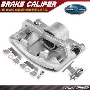 Front Left Brake Caliper with Bracket for Honda Accord 1990-1992 1993 L4 2.2L - Picture 1 of 9