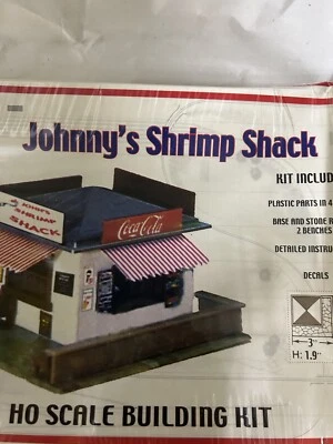 NEW Model Power HO Building Kit #401- Johnny's Shrimp Shack sealed RARE - Image 1 of 4