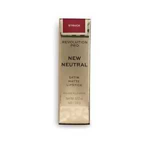 1 Piece Of Makeup Revolution Satin Matte Lipstick 0.12 Oz STRUCK NIB Sealed - Picture 1 of 4