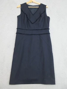 Brooks Brothers Dress Women 10 Blue Wool Corpcore Academia Office Career Work - Picture 1 of 22