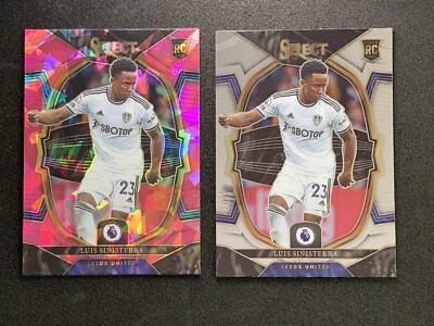 2022-23 Panini Select Premier League Luis Sinisterra Pink Ice & Base #46 Leeds - Image 1 of 2