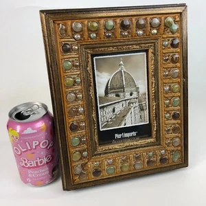 Cornice scrivania portafoto Pier One 4"x6" smaltata vortice gemme - Foto 1 di 6
