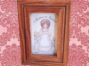 Jewelry Box Vintage Wooden Covered Trinket Storage Mothers Day Gift - Picture 1 of 9