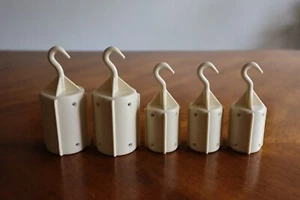 Vintage Lot of 5x Knitting Machine Ribber Weights with Hooks - 2 Large - 3 Small - Picture 1 of 8