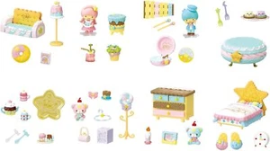 Re-Ment Sanrio LittleTwinStars PASTEL SWEETS ROOM BOX Mini figure 8 pcs set - Picture 1 of 3