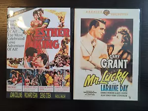 Pair of Classic DVD Movies: Esther and the King, Mr. Lucky - Picture 1 of 7
