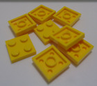 Lego 3022 - 302224 Plates 2X2 Bright Yellow X8 Parts & Pieces