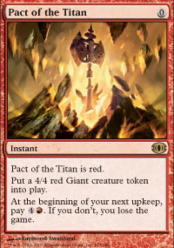 Pact of the Titan - Foil Magic mtg Heavy Play, English Future Sight x1 - Image 1 of 1