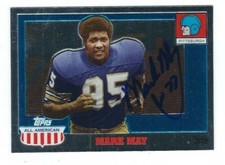 Autographed 2005 Topps All American Chrome MARK MAY Pitt card #12 w/Show Ticket 