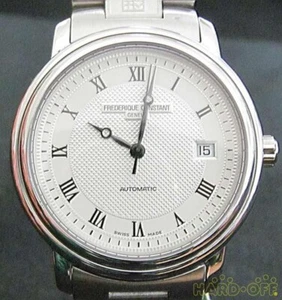 FREDERIQUE CONSTANT CLASSIC AUTOMATIC Silver Quartz Wristwatch Watch Used F/S - Picture 1 of 5