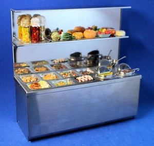 Food service - Dollhouse artisan miniature by TYA - Picture 1 of 2