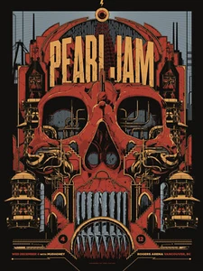 Pearl Jam - 2013 Lightning Bolt Tour - Vancouver, BC - 12/04/13 - Póster de concierto - Imagen 1 de 1
