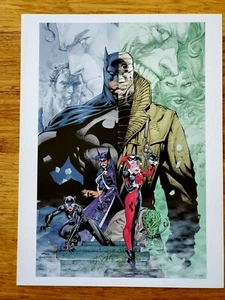 Hush, Harley Quinn, Catwoman und Batman von Jim Lee Poster 12 x 16"  - Bild 1 von 3