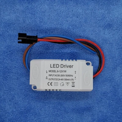 1pc AC LED Driver +Shell 8~12x1W 300mA Power Supply Lamp Light Bulb 9W 10W 12W - Image 1 of 2