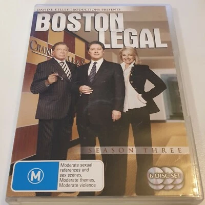 Boston Legal - Season Three / Third Series (DVD) 6 Disc set - FREE POST - image 1 of 2