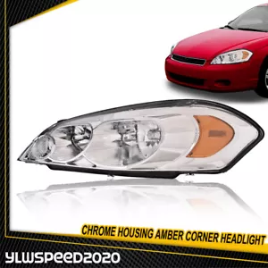 Left Side Chrome Headlight Fit For 2006-13 Chevrolet Impala 2006-07 Monte Carlo - Foto 1 di 9