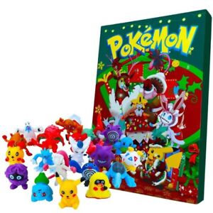 Pokemon Adventskalender Weihnachten 24 Spielzeugfiguren Jungen Mädchen Geschenk.