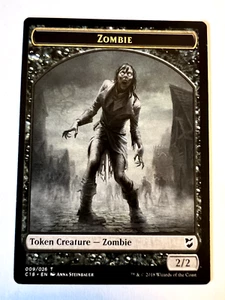 MTG Magic The Gathering Commander 2018 Token Creature  Zombie Manifest LP - Picture 1 of 2