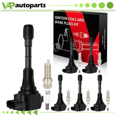 6 bobinas de encendido y bujía para Infiniti Q50 2014-2014 3,7 L V6 Foto 1 de 4