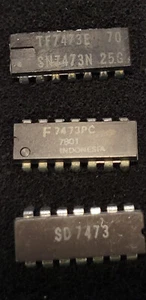 (Qty 3) TF7473E and F7472N and SD7473 DUAL J-K FLIP-FLOPS WITH CLEAR - Picture 1 of 1